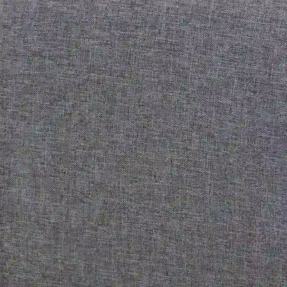 Powers Mid-Century Modern Grey Fabric and Ash Walnut Finished Wood Platform Bed