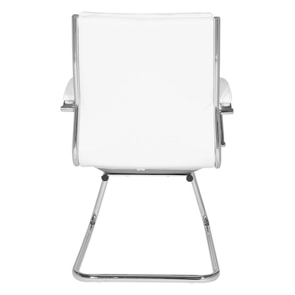 Mid Back Faux Leather Vistor's Chair