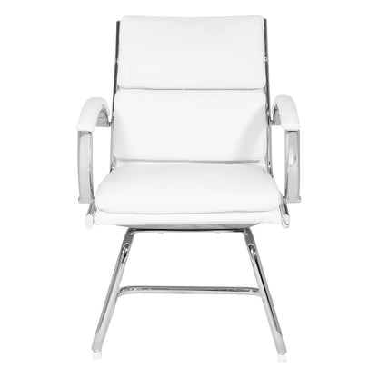 Mid Back Faux Leather Vistor's Chair