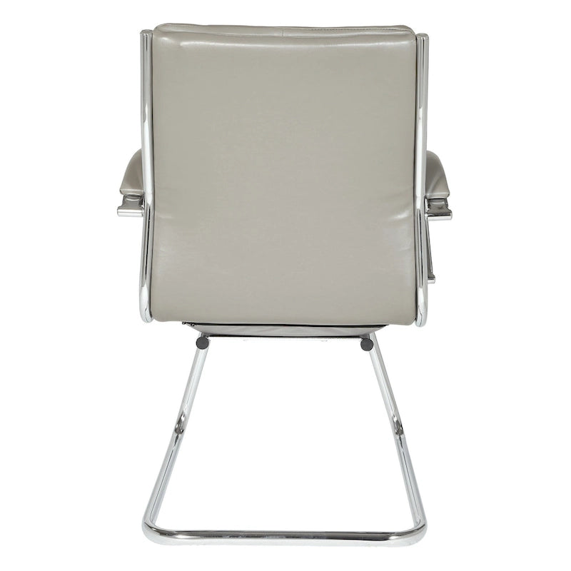 Mid Back Faux Leather Vistor's Chair