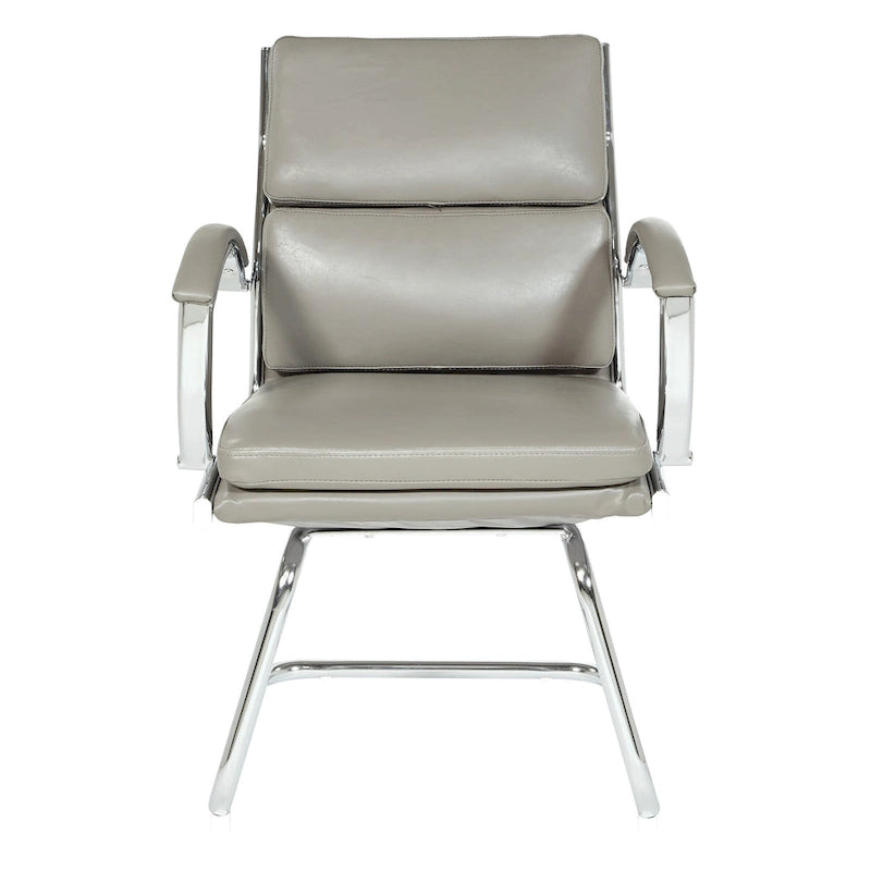 Mid Back Faux Leather Vistor's Chair