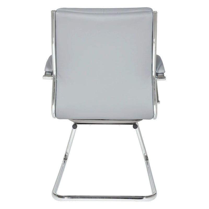 Mid Back Faux Leather Vistor's Chair