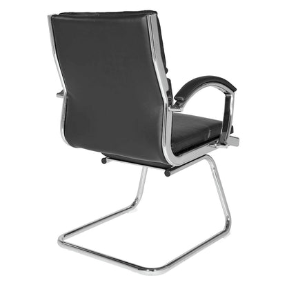 Mid Back Faux Leather Vistor's Chair