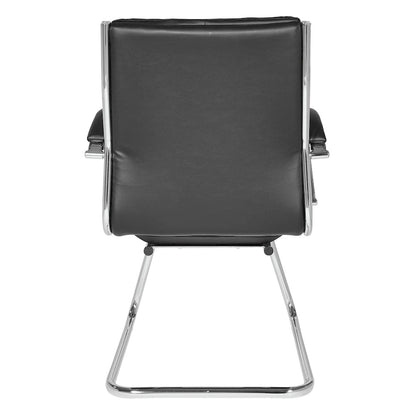 Mid Back Faux Leather Vistor's Chair