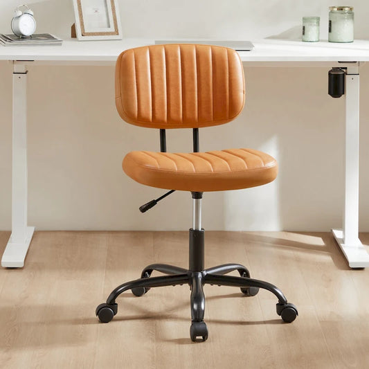 Low Back Task Chair Small Home Office Chair with Wheels