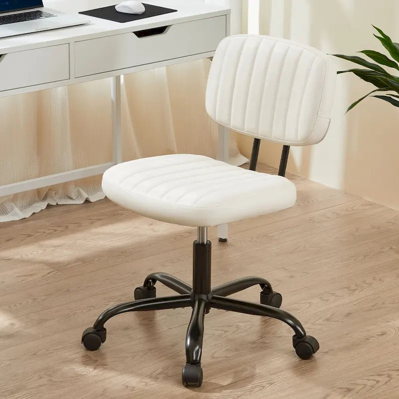 Low Back Task Chair Small Home Office Chair with Wheels