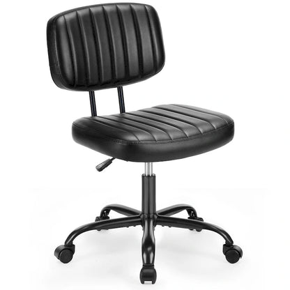 Low Back Task Chair Small Home Office Chair with Wheels