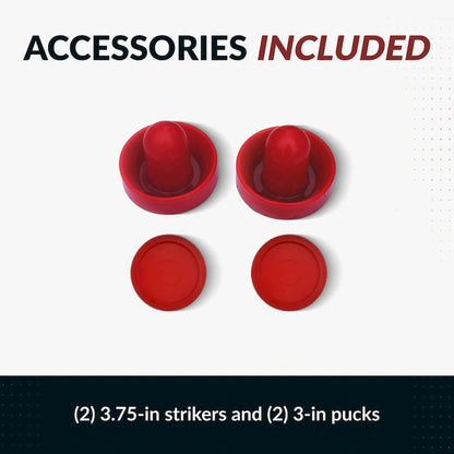 Hathaway Midtown 72-in Air Hockey Table with LED Scoring - Cherry Finish