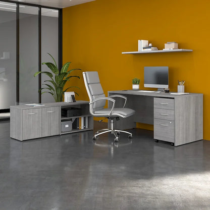 Studio C 60W Desk with Return and Cabinet by Bush Business Furniture