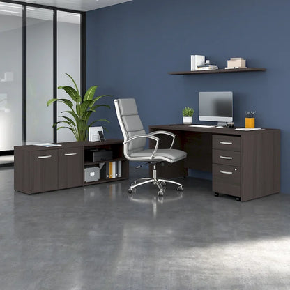 Studio C 60W Desk with Return and Cabinet by Bush Business Furniture