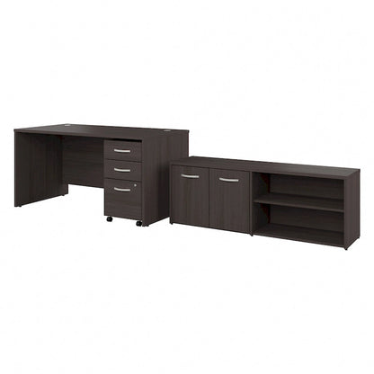 Studio C 60W Desk with Return and Cabinet by Bush Business Furniture