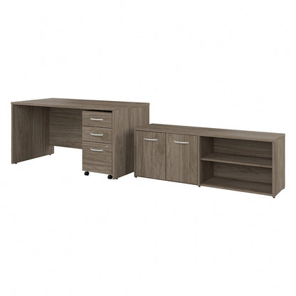 Studio C 60W Desk with Return and Cabinet by Bush Business Furniture
