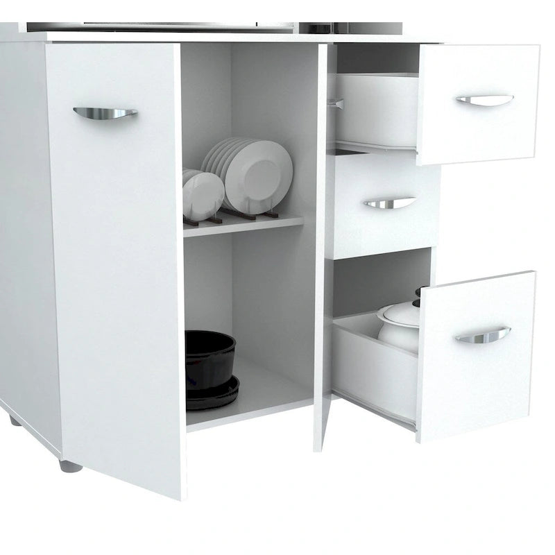 White Kitchen Storage Cabinet