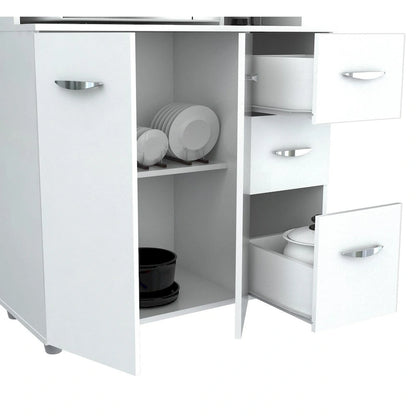 White Kitchen Storage Cabinet