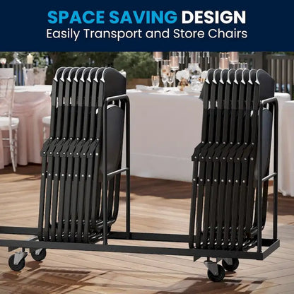 2 Pack 500 lb. Capacity Heavy Duty Plastic Folding Chair