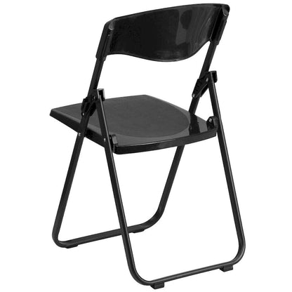 2 Pack 500 lb. Capacity Heavy Duty Plastic Folding Chair
