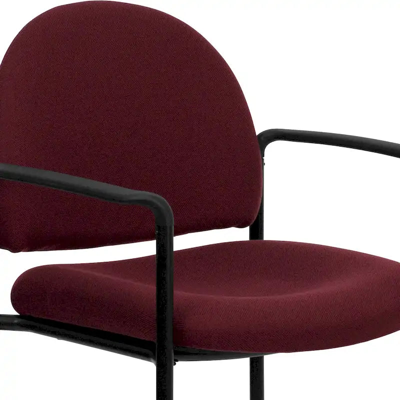 Comfort Stackable Steel Side Reception Chair with Arms