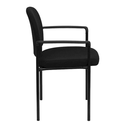 Comfort Stackable Steel Side Reception Chair with Arms