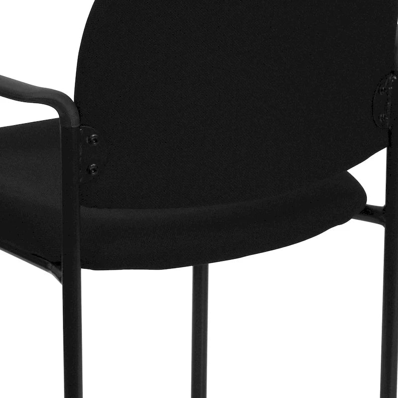 Comfort Stackable Steel Side Reception Chair with Arms