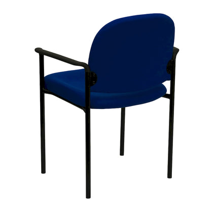 Comfort Stackable Steel Side Reception Chair with Arms