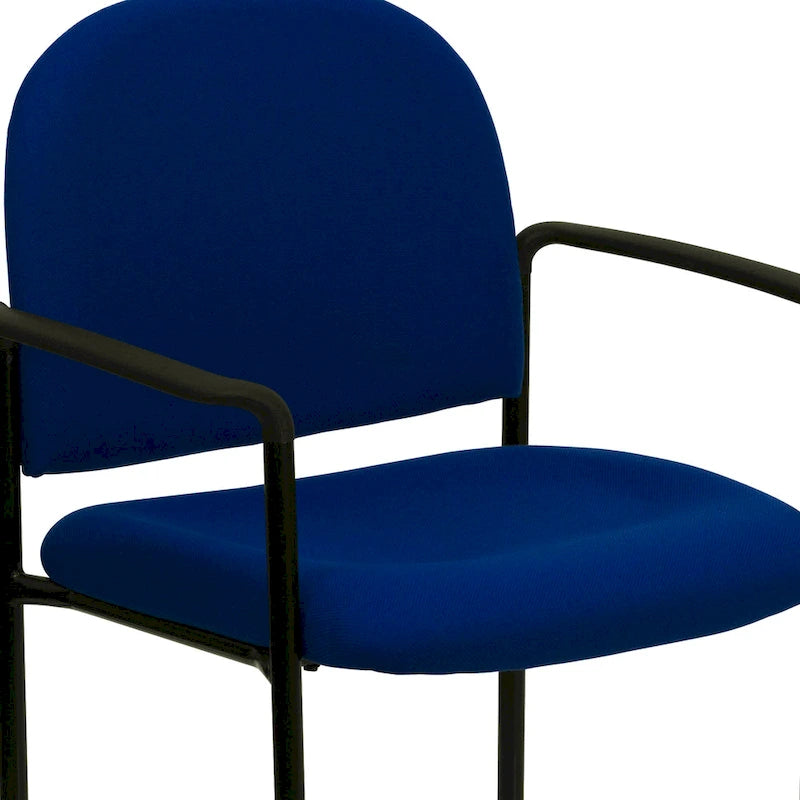 Comfort Stackable Steel Side Reception Chair with Arms