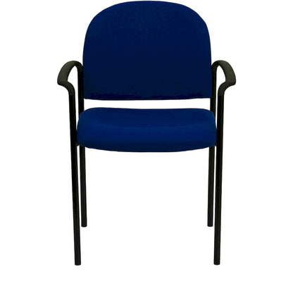 Comfort Stackable Steel Side Reception Chair with Arms