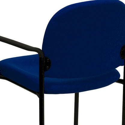 Comfort Stackable Steel Side Reception Chair with Arms