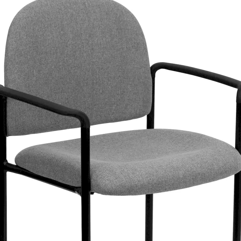 Comfort Stackable Steel Side Reception Chair with Arms