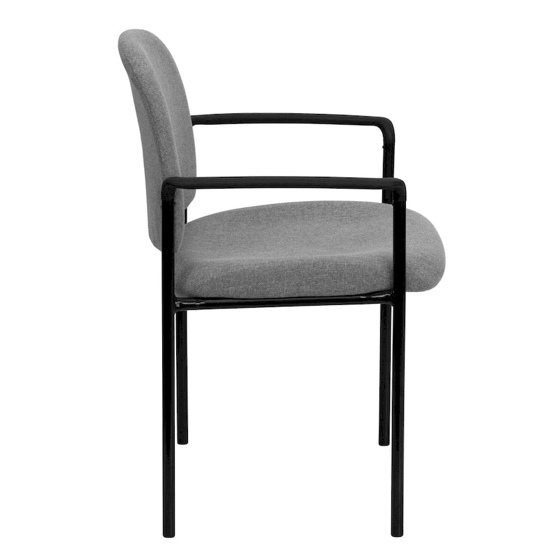Comfort Stackable Steel Side Reception Chair with Arms