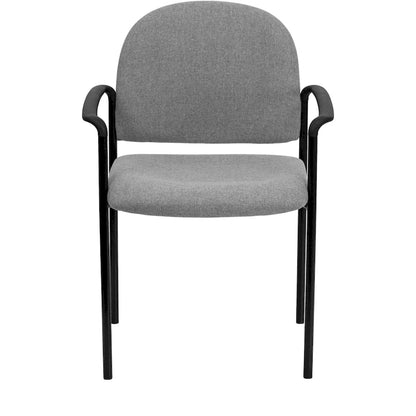 Comfort Stackable Steel Side Reception Chair with Arms
