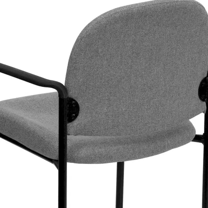 Comfort Stackable Steel Side Reception Chair with Arms