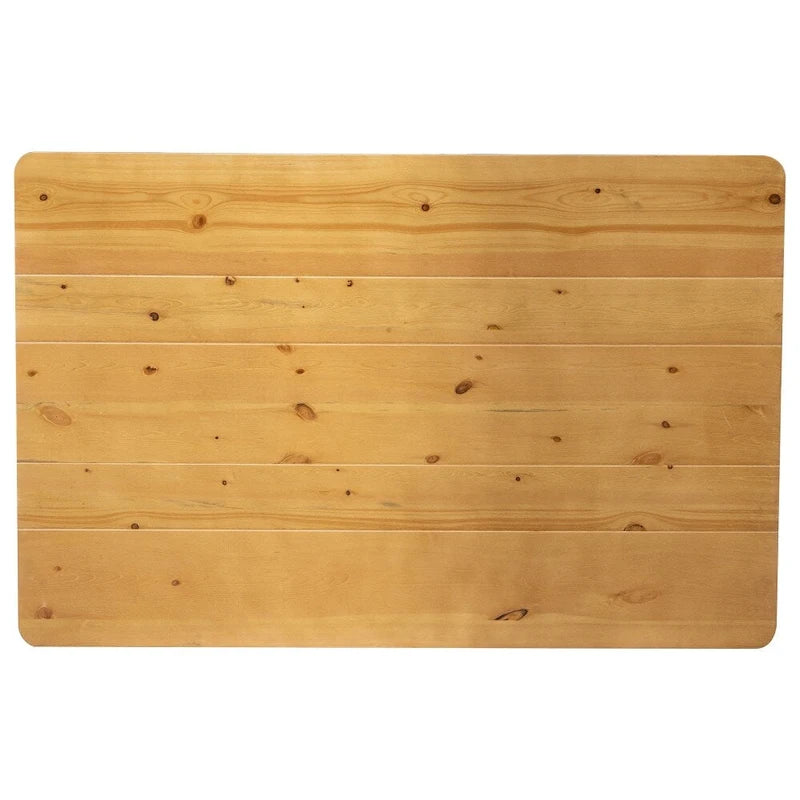 Rectangular Antique Rustic Solid Pine Farm Dining Table