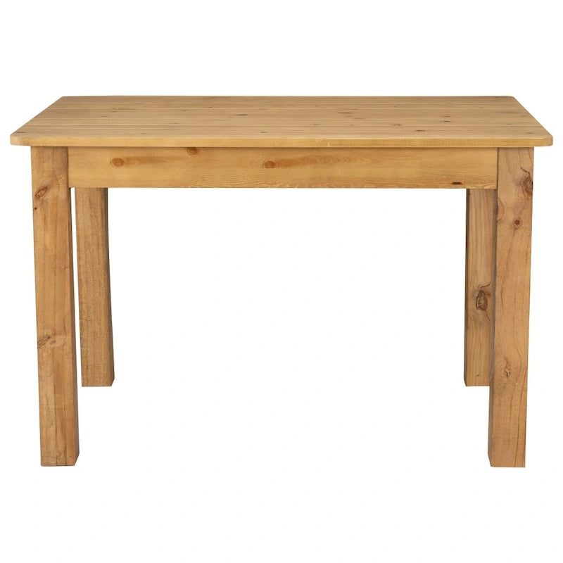 Rectangular Antique Rustic Solid Pine Farm Dining Table