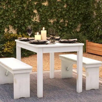 Rectangular Antique Rustic Solid Pine Farm Dining Table