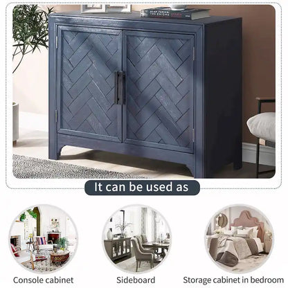 Console Table Sofa Table with 2 Shelves