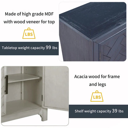 Console Table Sofa Table with 2 Shelves