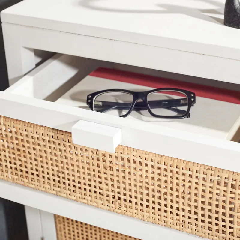 SAFAVIEH Zhane Coastal 1-Drawer 1-Door Nightstand