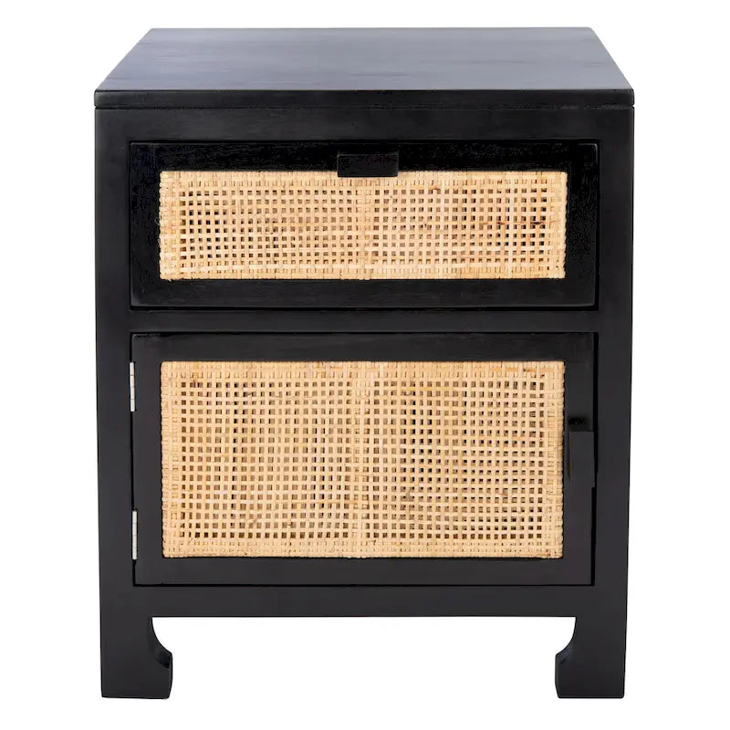 SAFAVIEH Zhane Coastal 1-Drawer 1-Door Nightstand