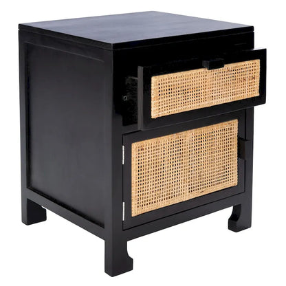 SAFAVIEH Zhane Coastal 1-Drawer 1-Door Nightstand