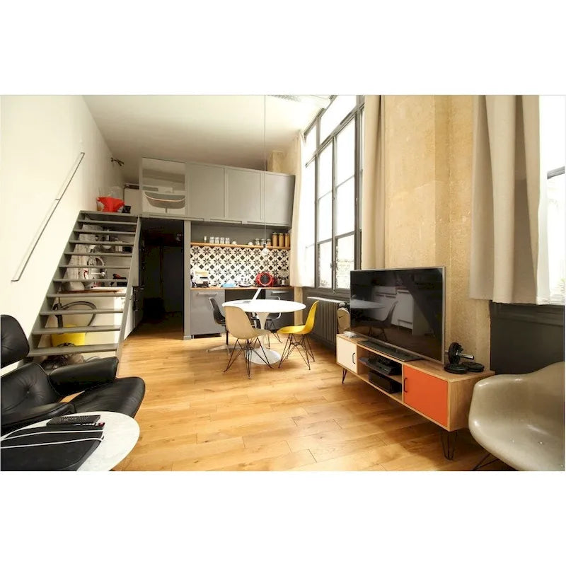 Set of 2 Mid-Century Modern Dining Side Chairs Armless Plastic Shell Seat with Black Metal Wire Eiffel Base, White