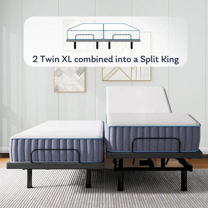 Adjustable Bed Frame, Head & Foot Incline, Wireless Remote Control, Zero Gravity Adjustable Bed Base