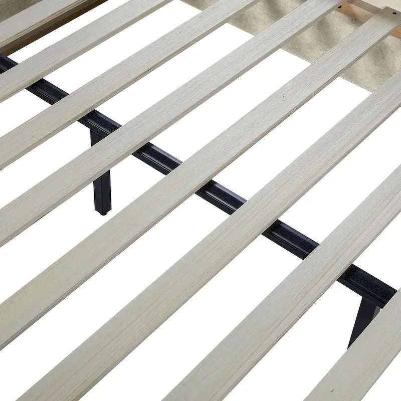 Milton Contemporary Upholstered King Size Canopy Bed by HULALA HOME