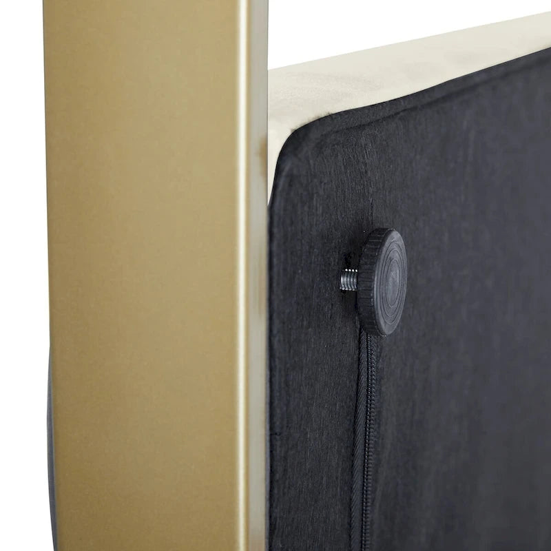 Milton Contemporary Upholstered King Size Canopy Bed by HULALA HOME