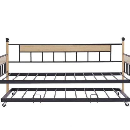 Daybed Sofa Bed Metal Framed with Trundle