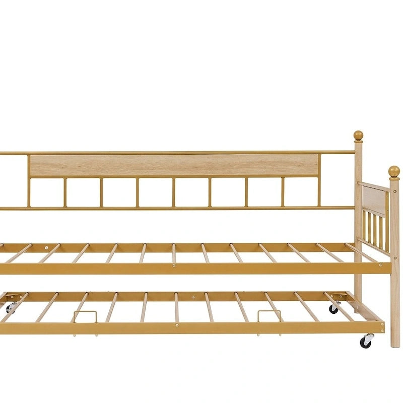 Daybed Sofa Bed Metal Framed with Trundle