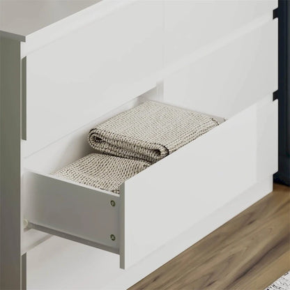 6 Drawer Double Dresser for Bedroom Living Room Hallway