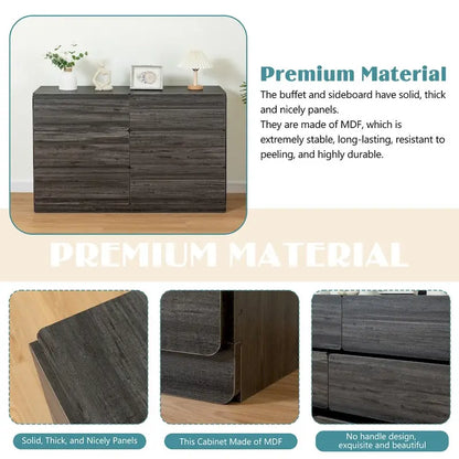 Wood Drawer Dresser Cabinet with Six Drawers