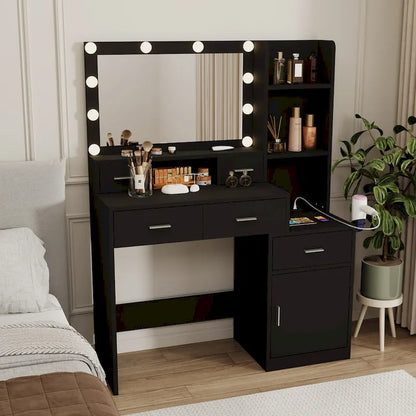 dressing table with drawers