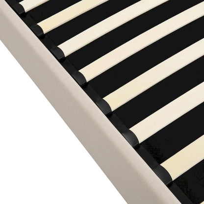 Upholstered Platform bed with a Hydraulic Storage System