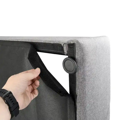 Upholstered Platform bed with a Hydraulic Storage System